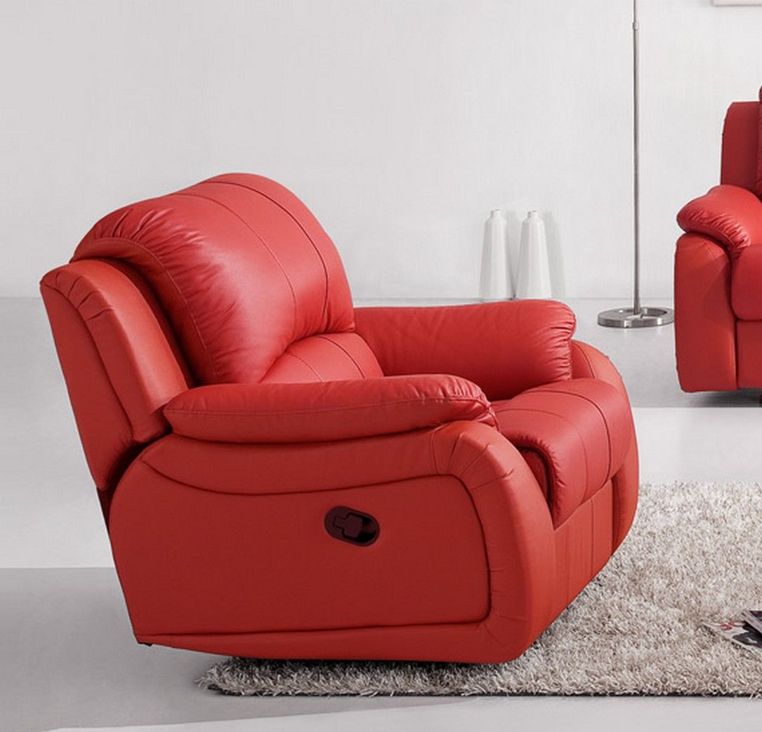 Mapo Möbel Fernsehsessel mit Liegefunktion und elektrischer Verstellung,rot